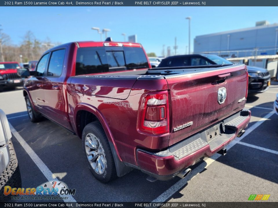 2021 Ram 1500 Laramie Crew Cab 4x4 Delmonico Red Pearl / Black Photo #7