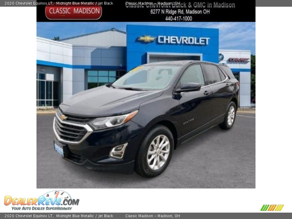 2020 Chevrolet Equinox LT Midnight Blue Metallic / Jet Black Photo #1