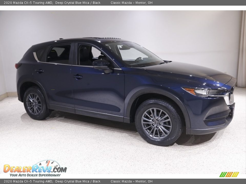 2020 Mazda CX-5 Touring AWD Deep Crystal Blue Mica / Black Photo #1