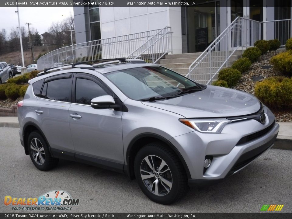 2018 Toyota RAV4 Adventure AWD Silver Sky Metallic / Black Photo #1