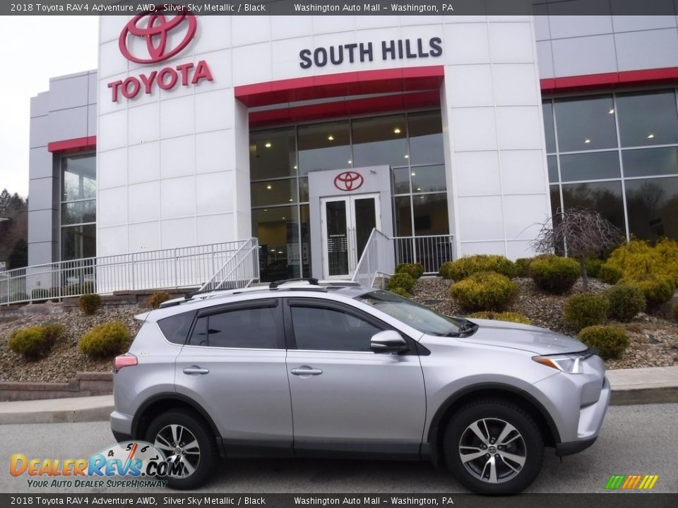 2018 Toyota RAV4 Adventure AWD Silver Sky Metallic / Black Photo #2