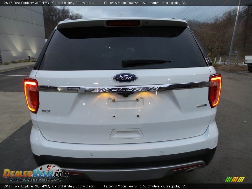 2017 Ford Explorer XLT 4WD Oxford White / Ebony Black Photo #3