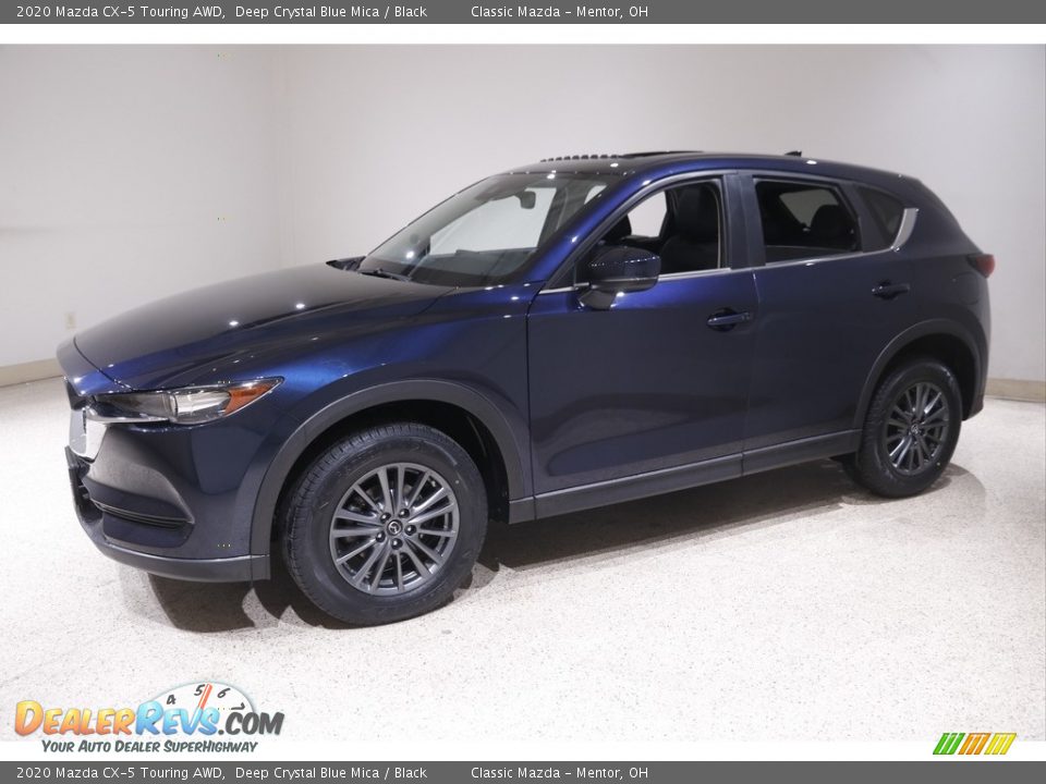 2020 Mazda CX-5 Touring AWD Deep Crystal Blue Mica / Black Photo #3