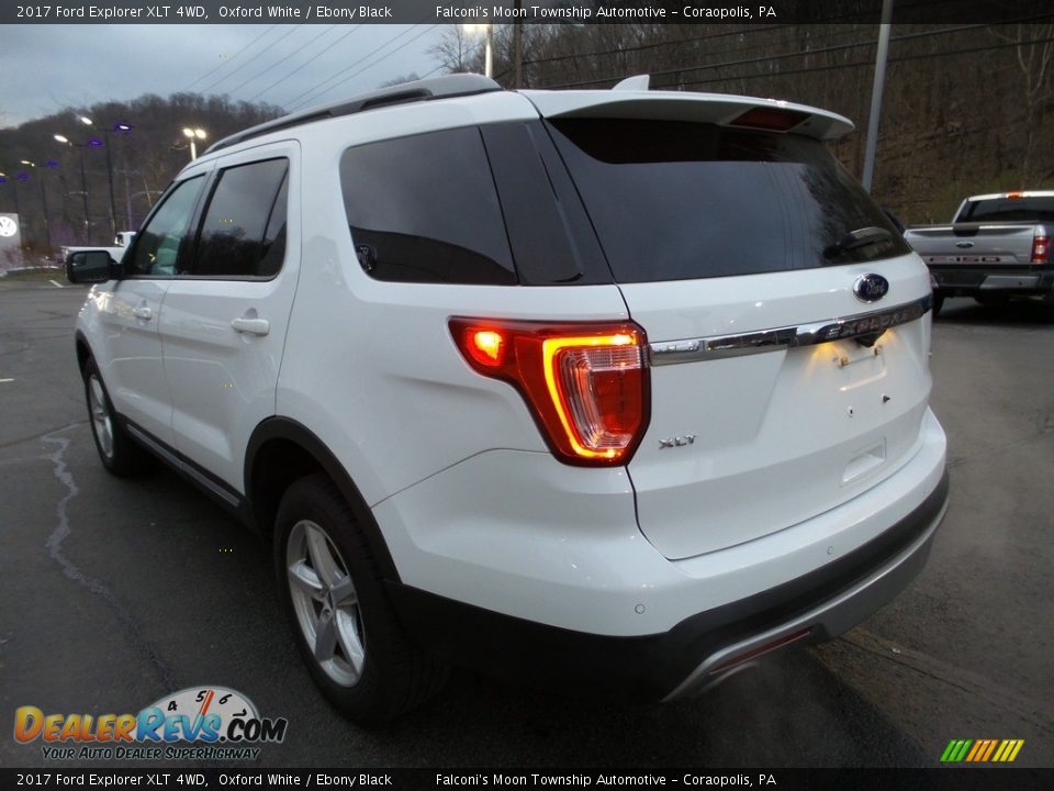 2017 Ford Explorer XLT 4WD Oxford White / Ebony Black Photo #5