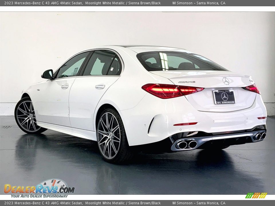 2023 Mercedes-Benz C 43 AMG 4Matic Sedan Moonlight White Metallic / Sienna Brown/Black Photo #2