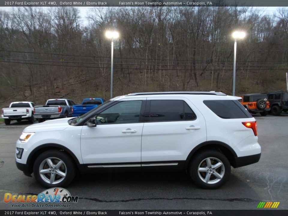 2017 Ford Explorer XLT 4WD Oxford White / Ebony Black Photo #6