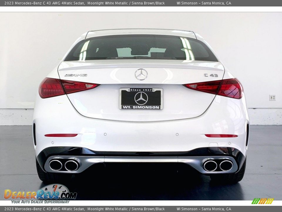 2023 Mercedes-Benz C 43 AMG 4Matic Sedan Moonlight White Metallic / Sienna Brown/Black Photo #3