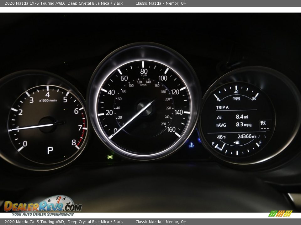 2020 Mazda CX-5 Touring AWD Deep Crystal Blue Mica / Black Photo #8