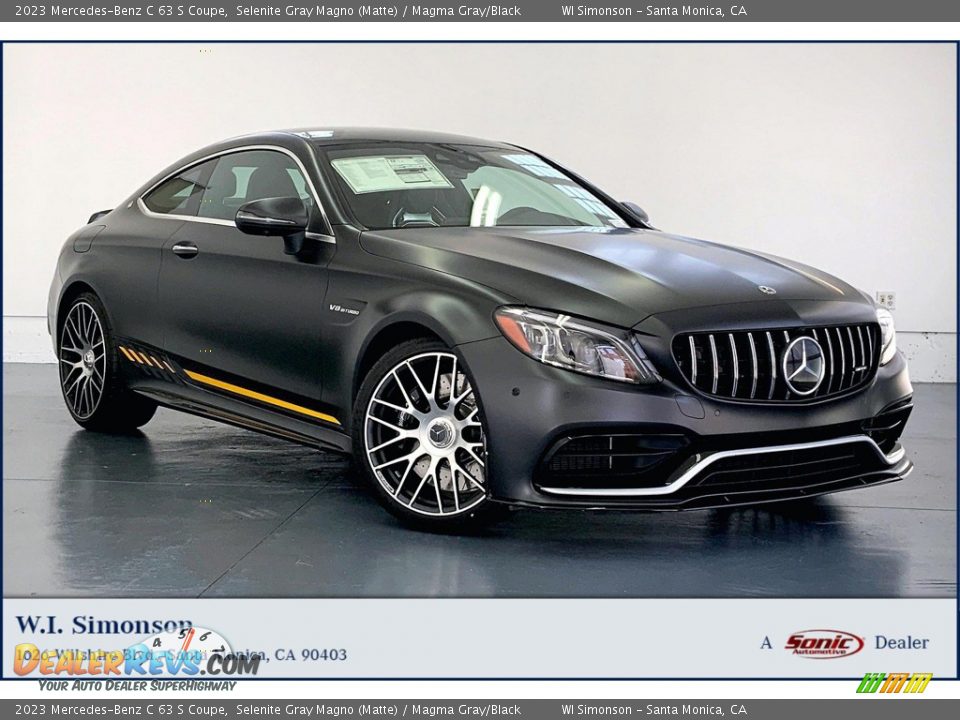 2023 Mercedes-Benz C 63 S Coupe Selenite Gray Magno (Matte) / Magma Gray/Black Photo #1