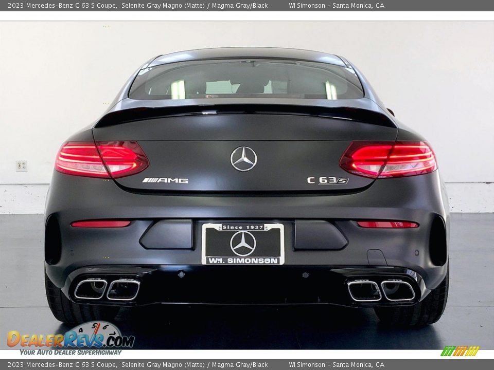 2023 Mercedes-Benz C 63 S Coupe Selenite Gray Magno (Matte) / Magma Gray/Black Photo #3