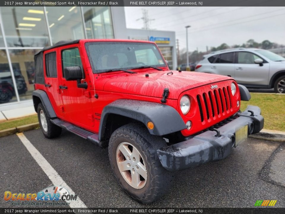 2017 Jeep Wrangler Unlimited Sport 4x4 Firecracker Red / Black Photo #3