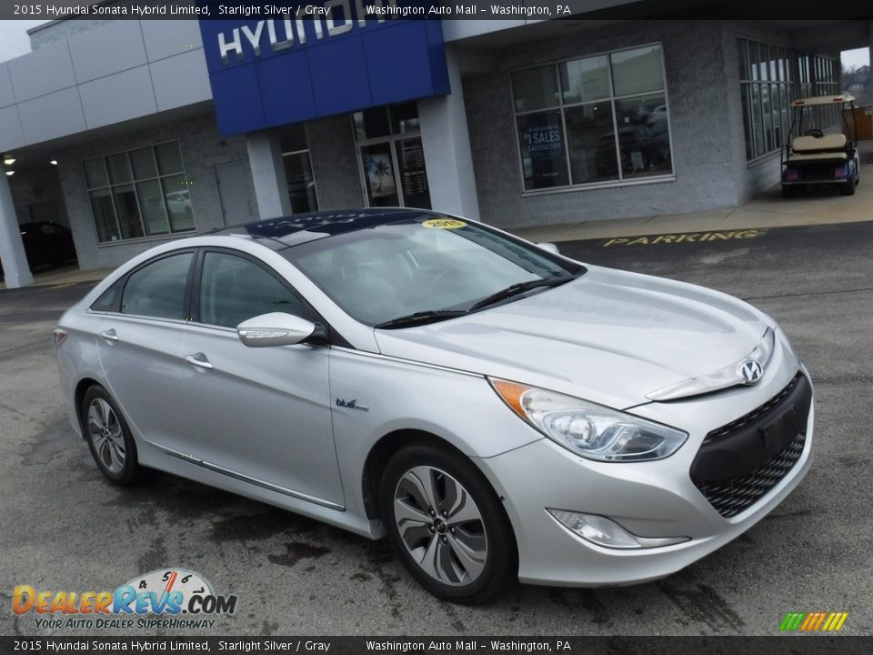 2015 Hyundai Sonata Hybrid Limited Starlight Silver / Gray Photo #1