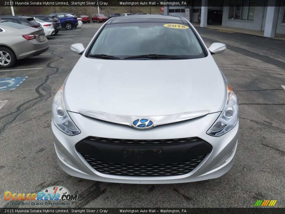 2015 Hyundai Sonata Hybrid Limited Starlight Silver / Gray Photo #5