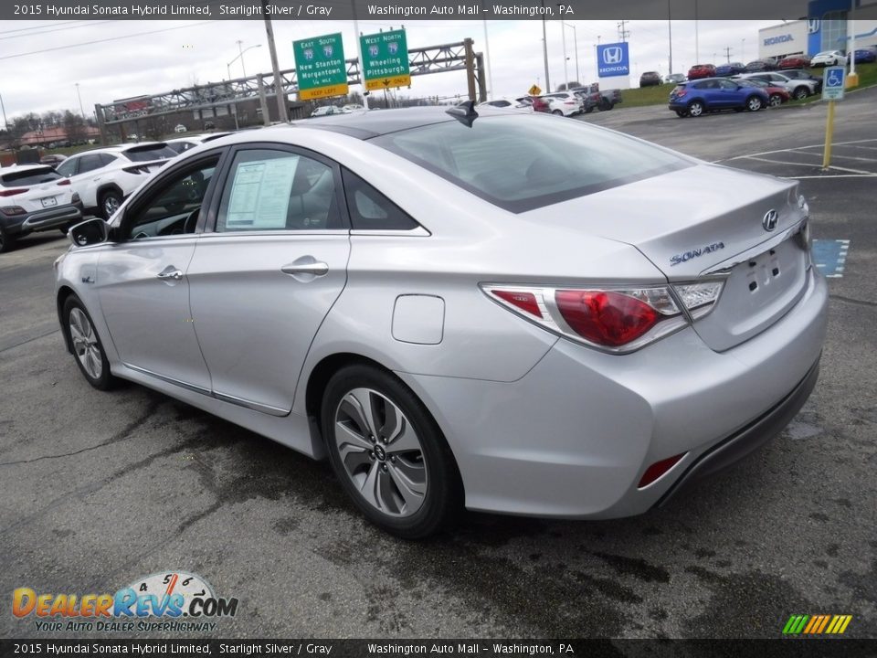 2015 Hyundai Sonata Hybrid Limited Starlight Silver / Gray Photo #8