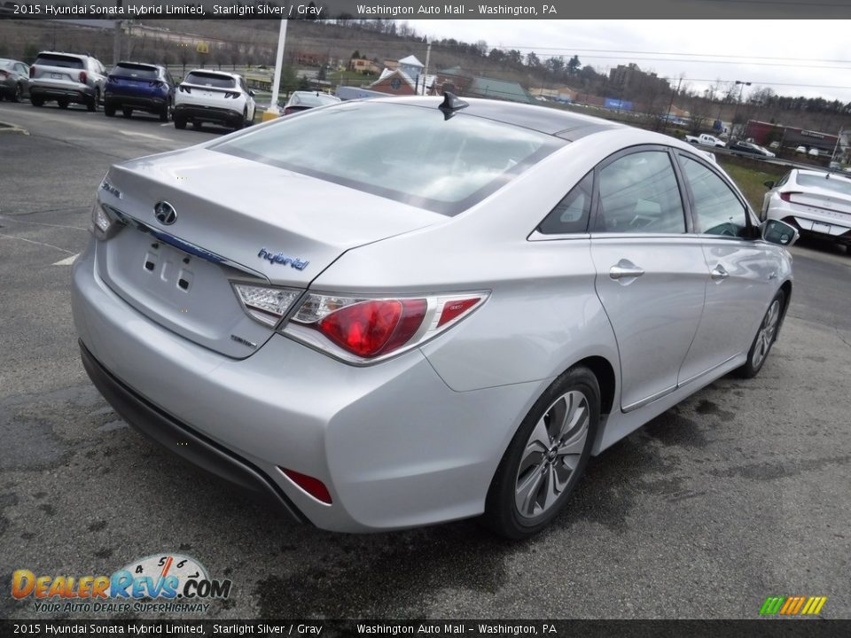 2015 Hyundai Sonata Hybrid Limited Starlight Silver / Gray Photo #10