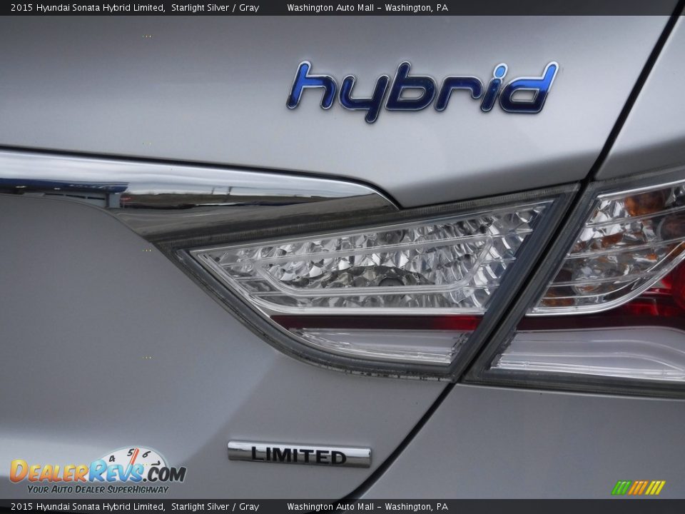 2015 Hyundai Sonata Hybrid Limited Starlight Silver / Gray Photo #11