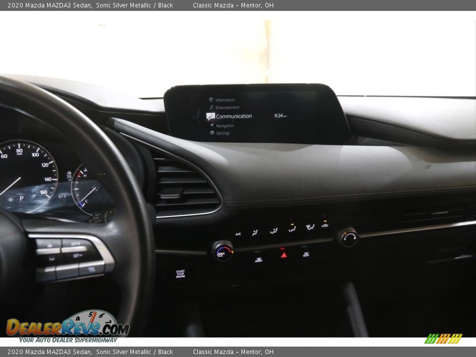 2020 Mazda MAZDA3 Sedan Sonic Silver Metallic / Black Photo #9