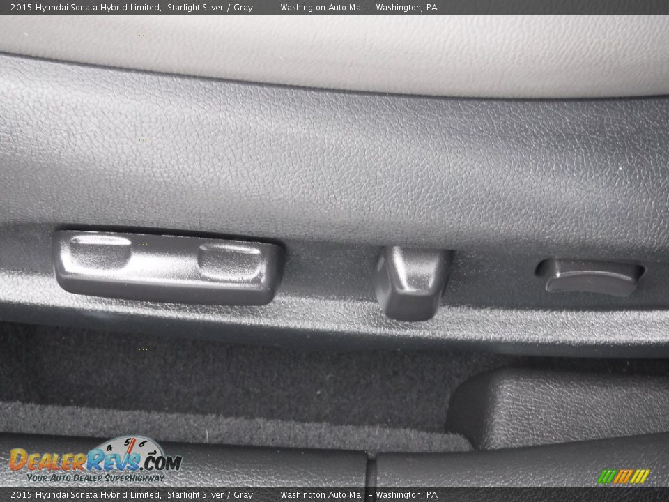 2015 Hyundai Sonata Hybrid Limited Starlight Silver / Gray Photo #16