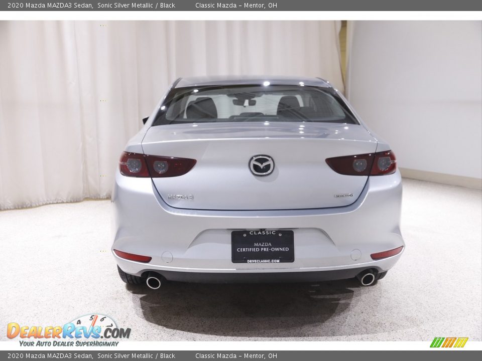 2020 Mazda MAZDA3 Sedan Sonic Silver Metallic / Black Photo #17