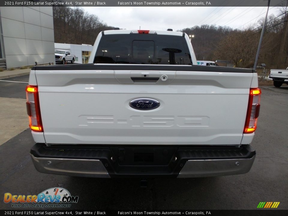 2021 Ford F150 Lariat SuperCrew 4x4 Star White / Black Photo #3