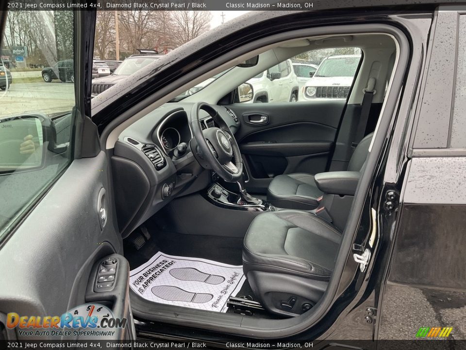 2021 Jeep Compass Limited 4x4 Diamond Black Crystal Pearl / Black Photo #2