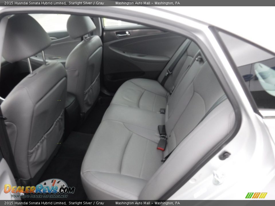 2015 Hyundai Sonata Hybrid Limited Starlight Silver / Gray Photo #29