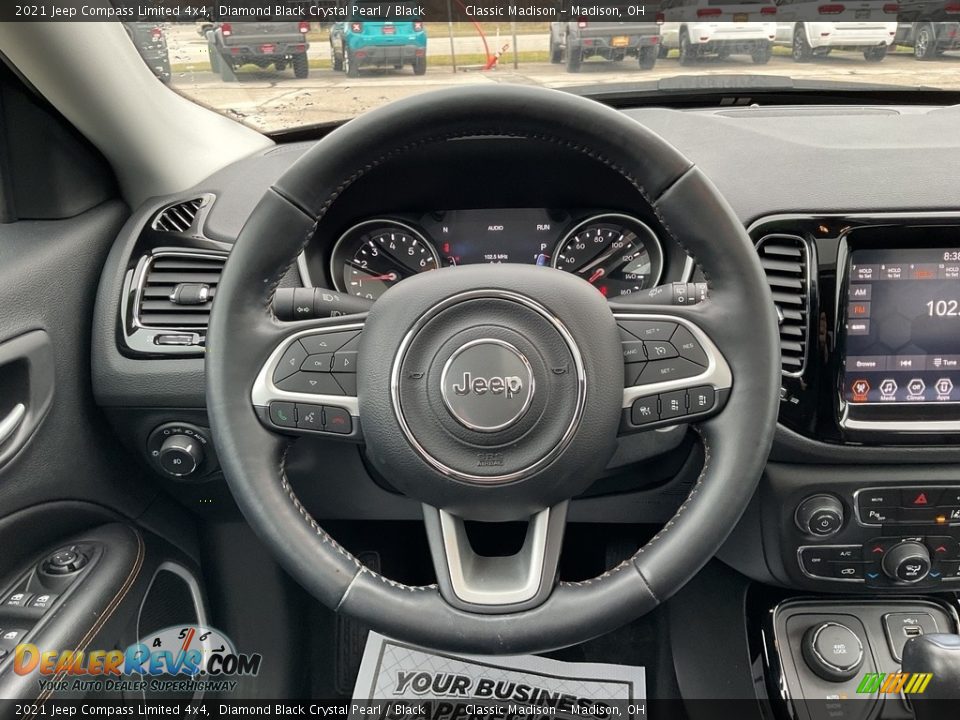 2021 Jeep Compass Limited 4x4 Diamond Black Crystal Pearl / Black Photo #5