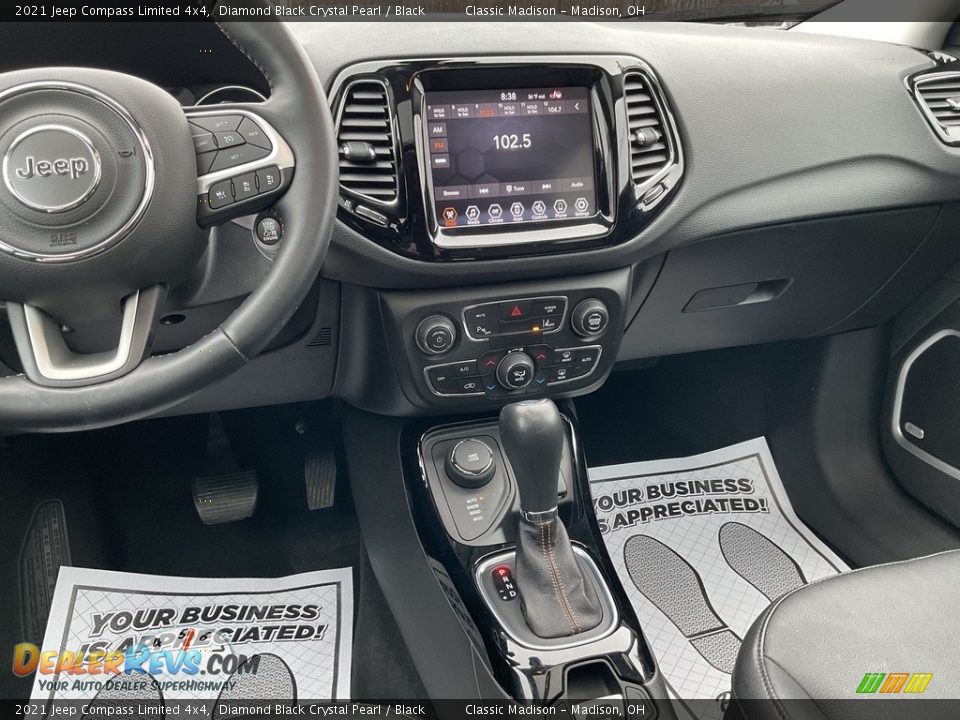 2021 Jeep Compass Limited 4x4 Diamond Black Crystal Pearl / Black Photo #6
