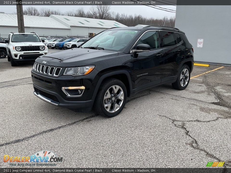 2021 Jeep Compass Limited 4x4 Diamond Black Crystal Pearl / Black Photo #8