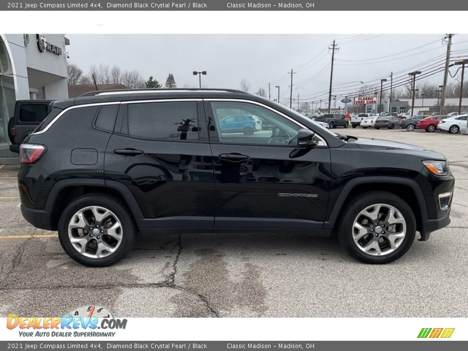 2021 Jeep Compass Limited 4x4 Diamond Black Crystal Pearl / Black Photo #10