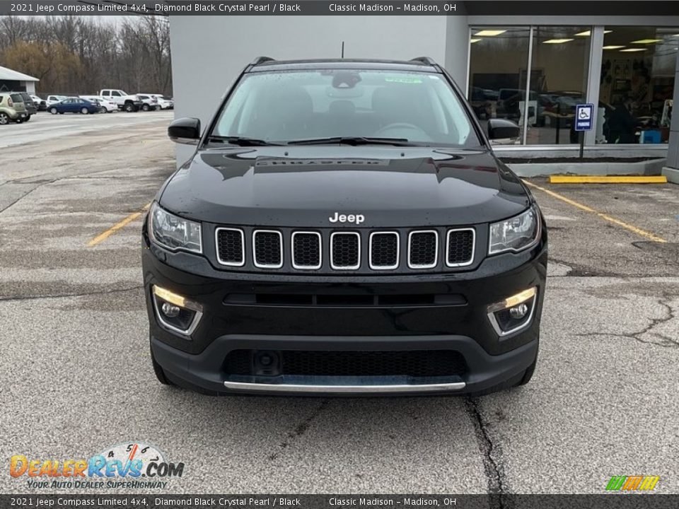 2021 Jeep Compass Limited 4x4 Diamond Black Crystal Pearl / Black Photo #11