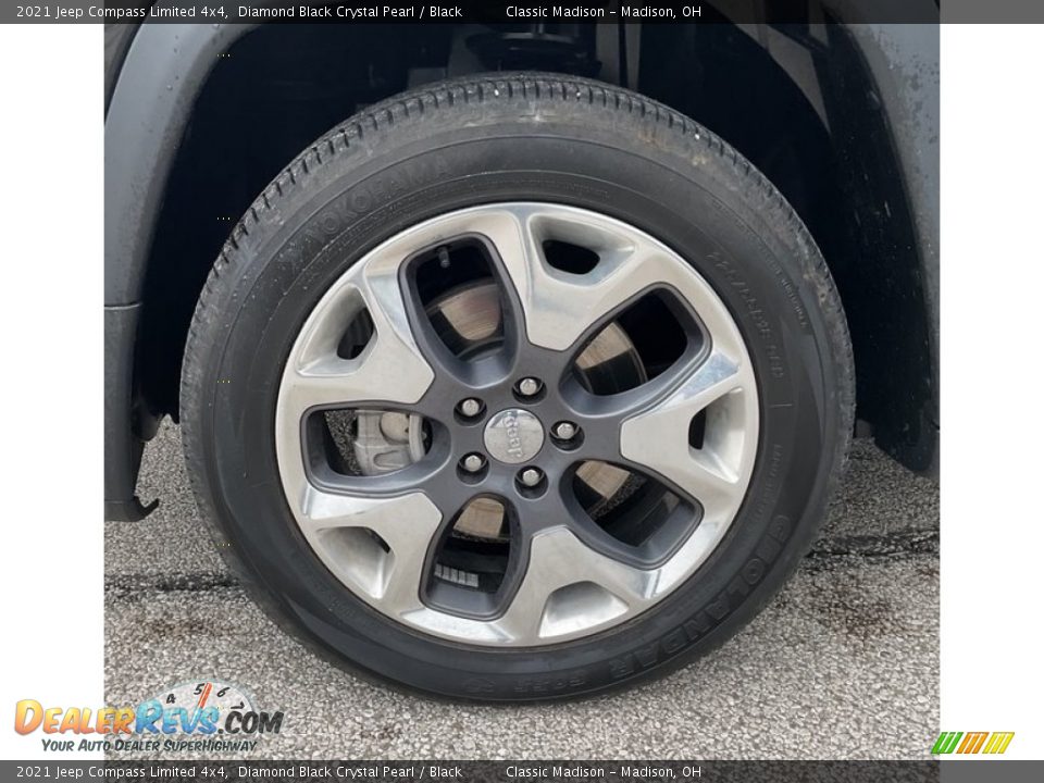 2021 Jeep Compass Limited 4x4 Diamond Black Crystal Pearl / Black Photo #14
