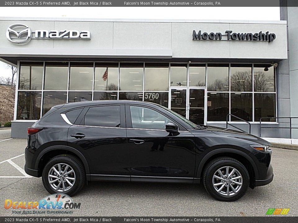 2023 Mazda CX-5 S Preferred AWD Jet Black Mica / Black Photo #1