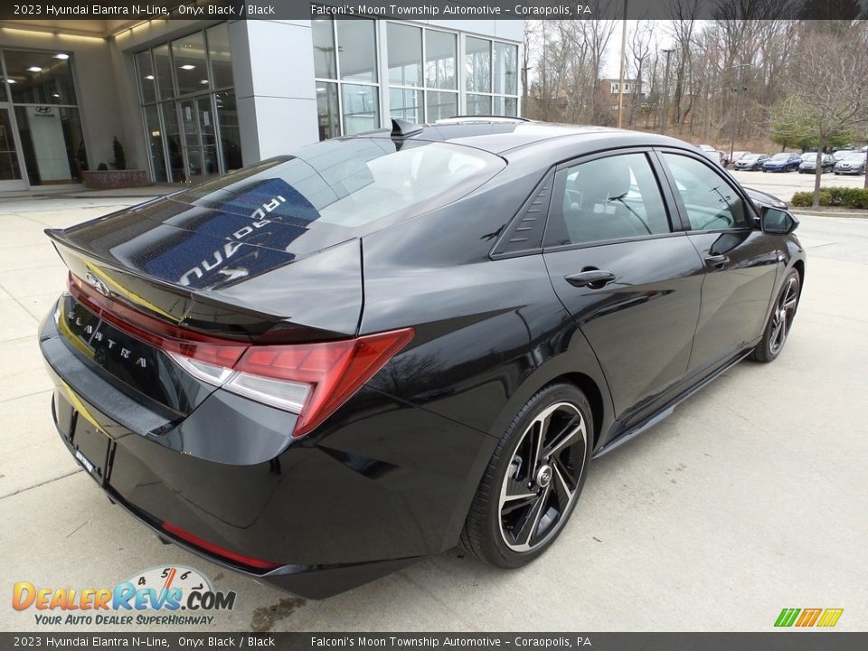 2023 Hyundai Elantra N-Line Onyx Black / Black Photo #2