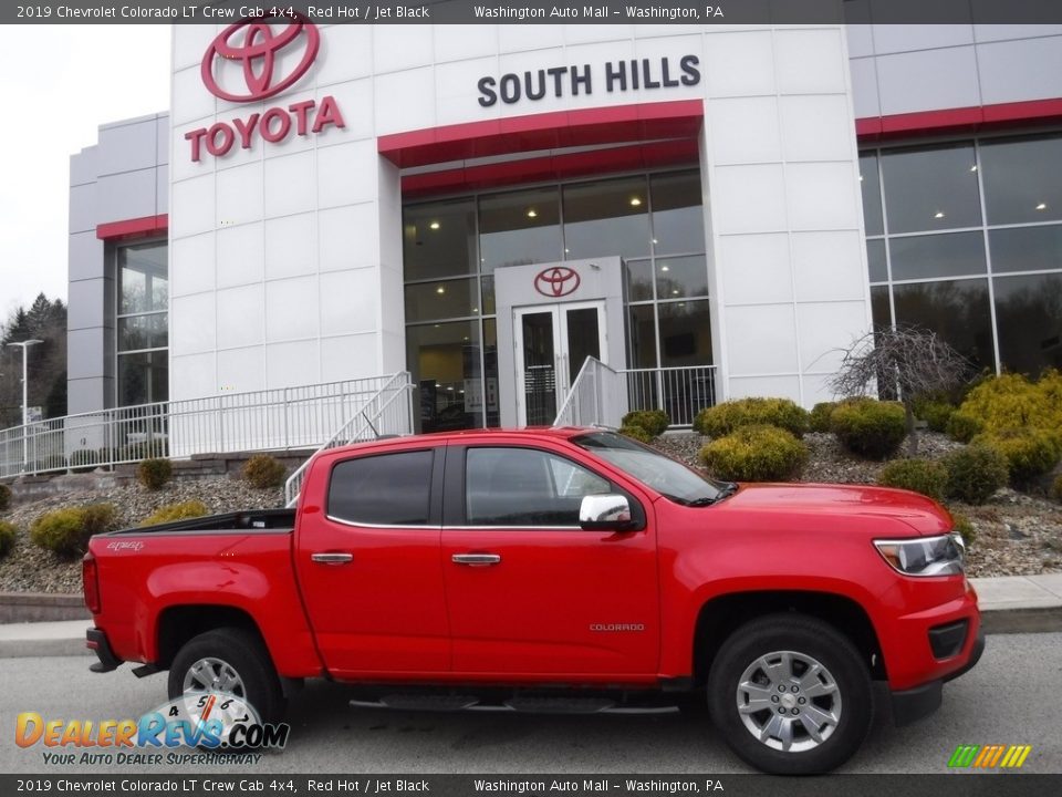 2019 Chevrolet Colorado LT Crew Cab 4x4 Red Hot / Jet Black Photo #2