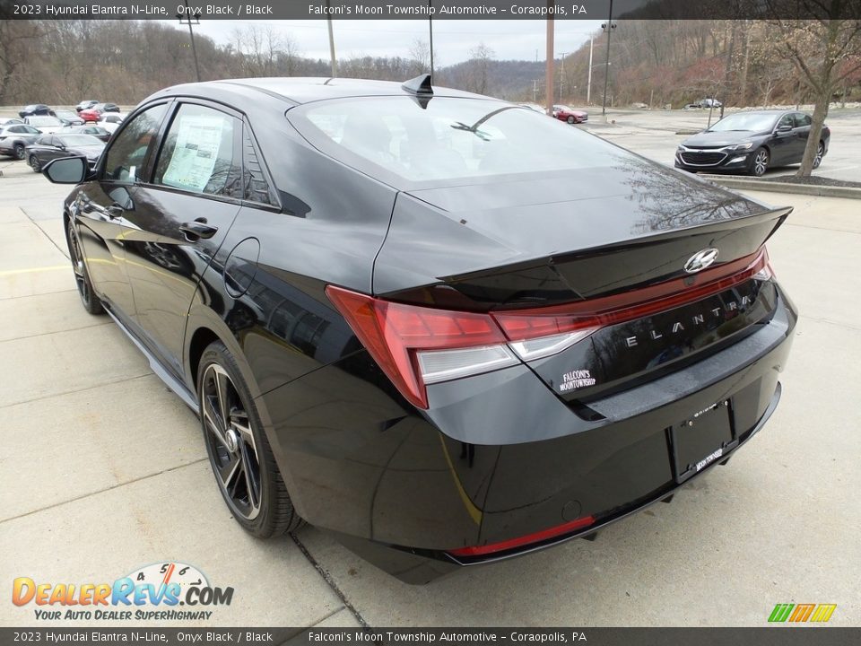 2023 Hyundai Elantra N-Line Onyx Black / Black Photo #5