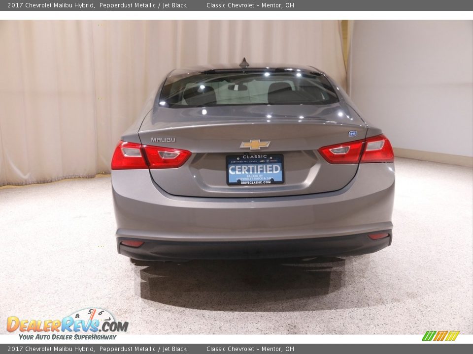 2017 Chevrolet Malibu Hybrid Pepperdust Metallic / Jet Black Photo #18