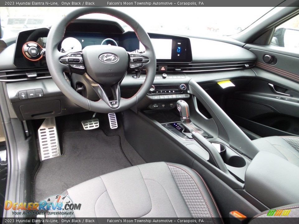 Black Interior - 2023 Hyundai Elantra N-Line Photo #13