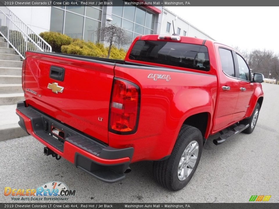 2019 Chevrolet Colorado LT Crew Cab 4x4 Red Hot / Jet Black Photo #18