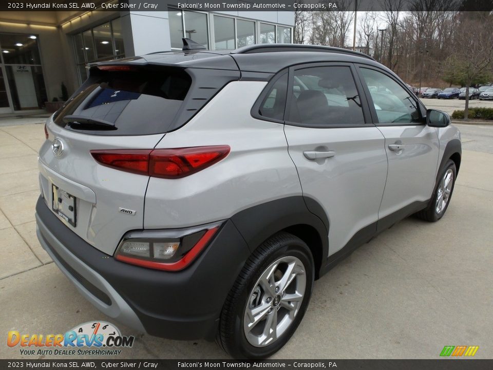 2023 Hyundai Kona SEL AWD Cyber Silver / Gray Photo #2
