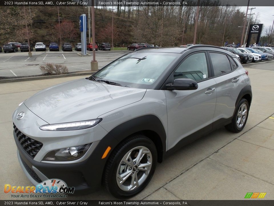 Front 3/4 View of 2023 Hyundai Kona SEL AWD Photo #7