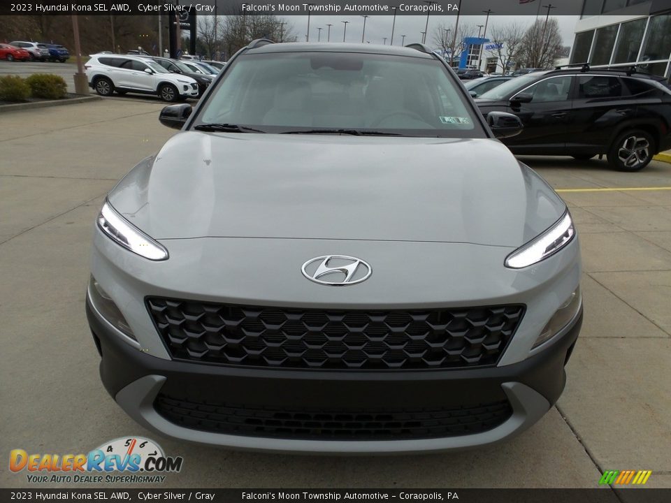 2023 Hyundai Kona SEL AWD Cyber Silver / Gray Photo #8