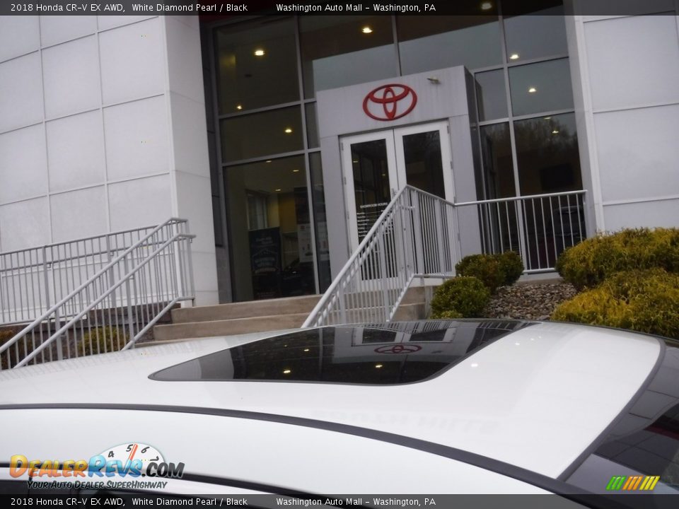 2018 Honda CR-V EX AWD White Diamond Pearl / Black Photo #3