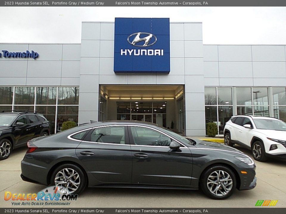 2023 Hyundai Sonata SEL Portofino Gray / Medium Gray Photo #1