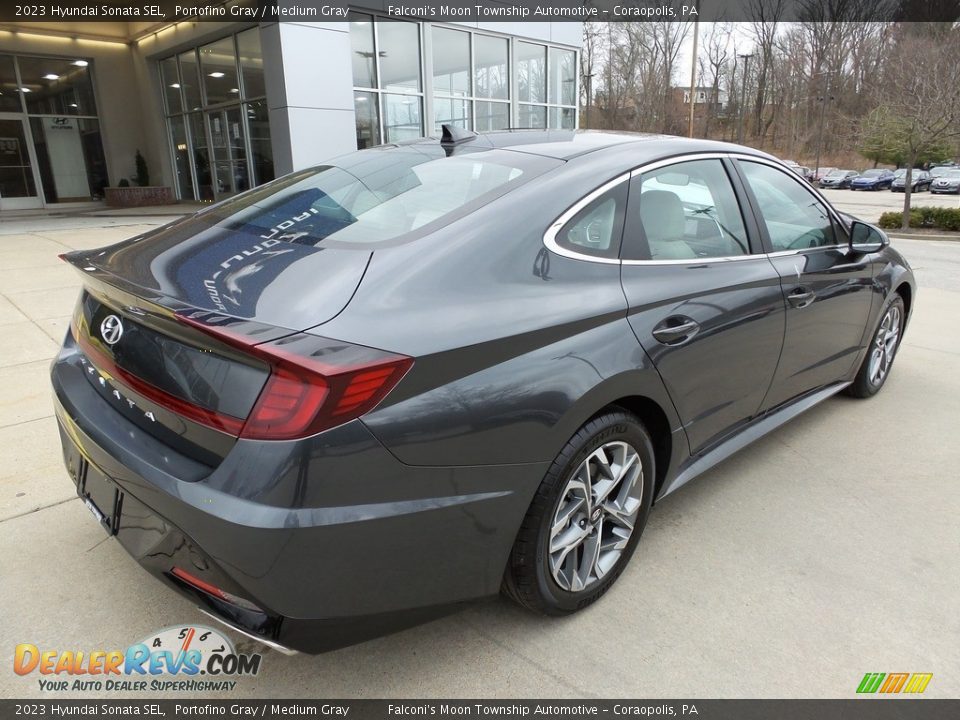 2023 Hyundai Sonata SEL Portofino Gray / Medium Gray Photo #2