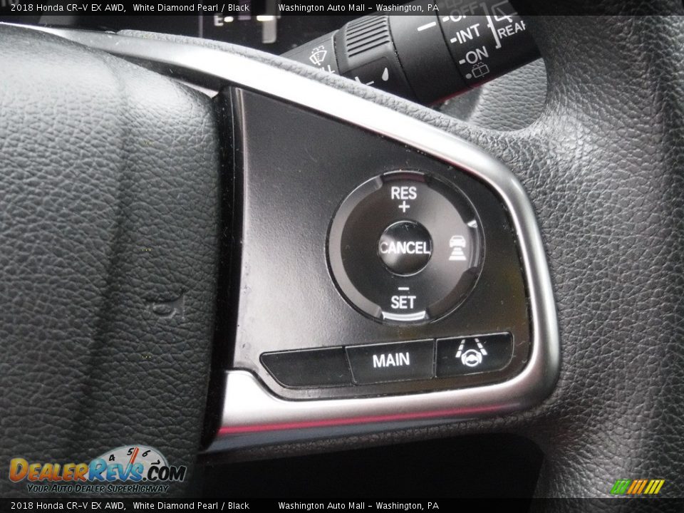 2018 Honda CR-V EX AWD White Diamond Pearl / Black Photo #10
