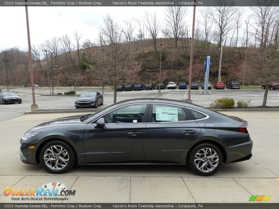 2023 Hyundai Sonata SEL Portofino Gray / Medium Gray Photo #5