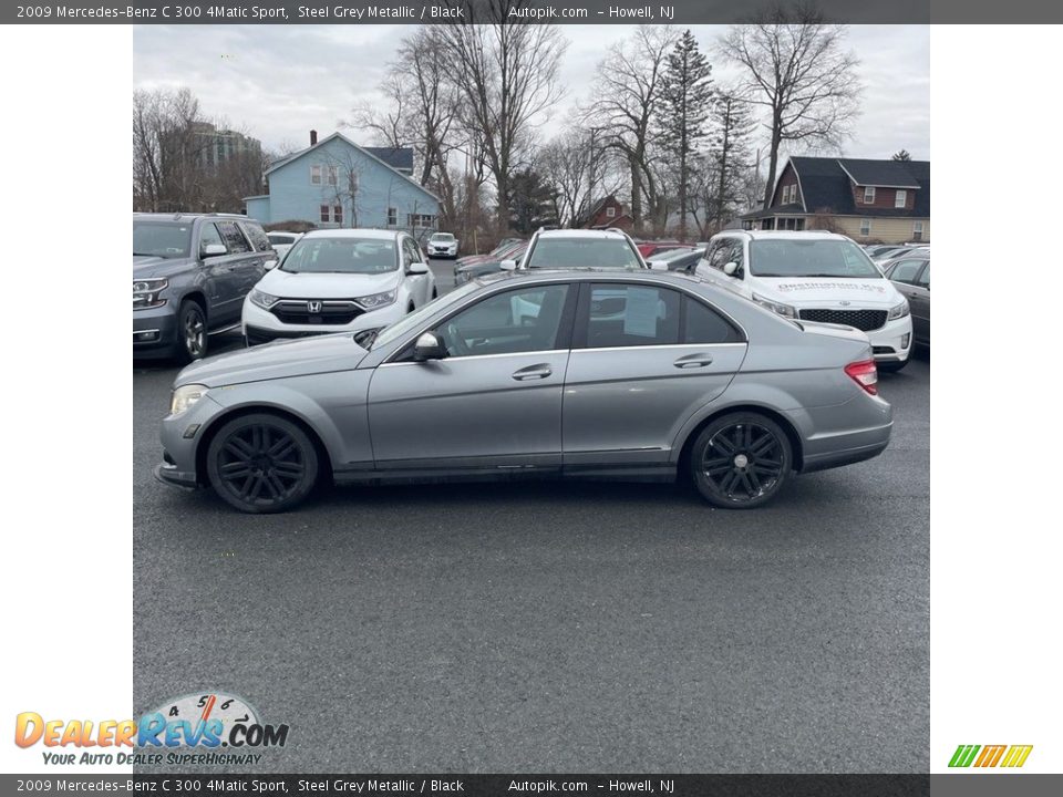 2009 Mercedes-Benz C 300 4Matic Sport Steel Grey Metallic / Black Photo #2