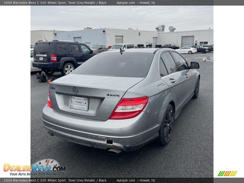 2009 Mercedes-Benz C 300 4Matic Sport Steel Grey Metallic / Black Photo #5