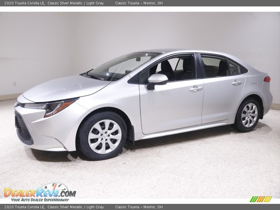 2020 Toyota Corolla LE Classic Silver Metallic / Light Gray Photo #3